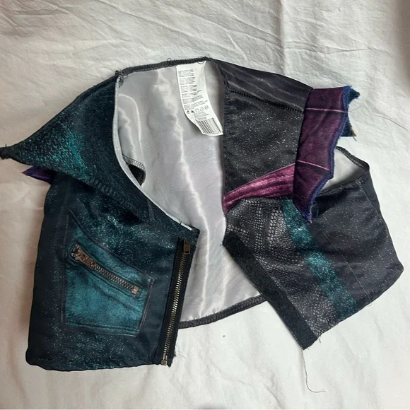 Descendants Mal Disney Kids Jumpsuit Romper - Purple & Teal - Picture 2 of 3